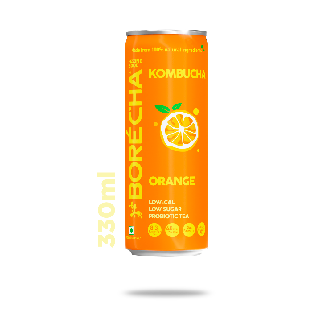 Buy orange kombucha 330 ml - borecha