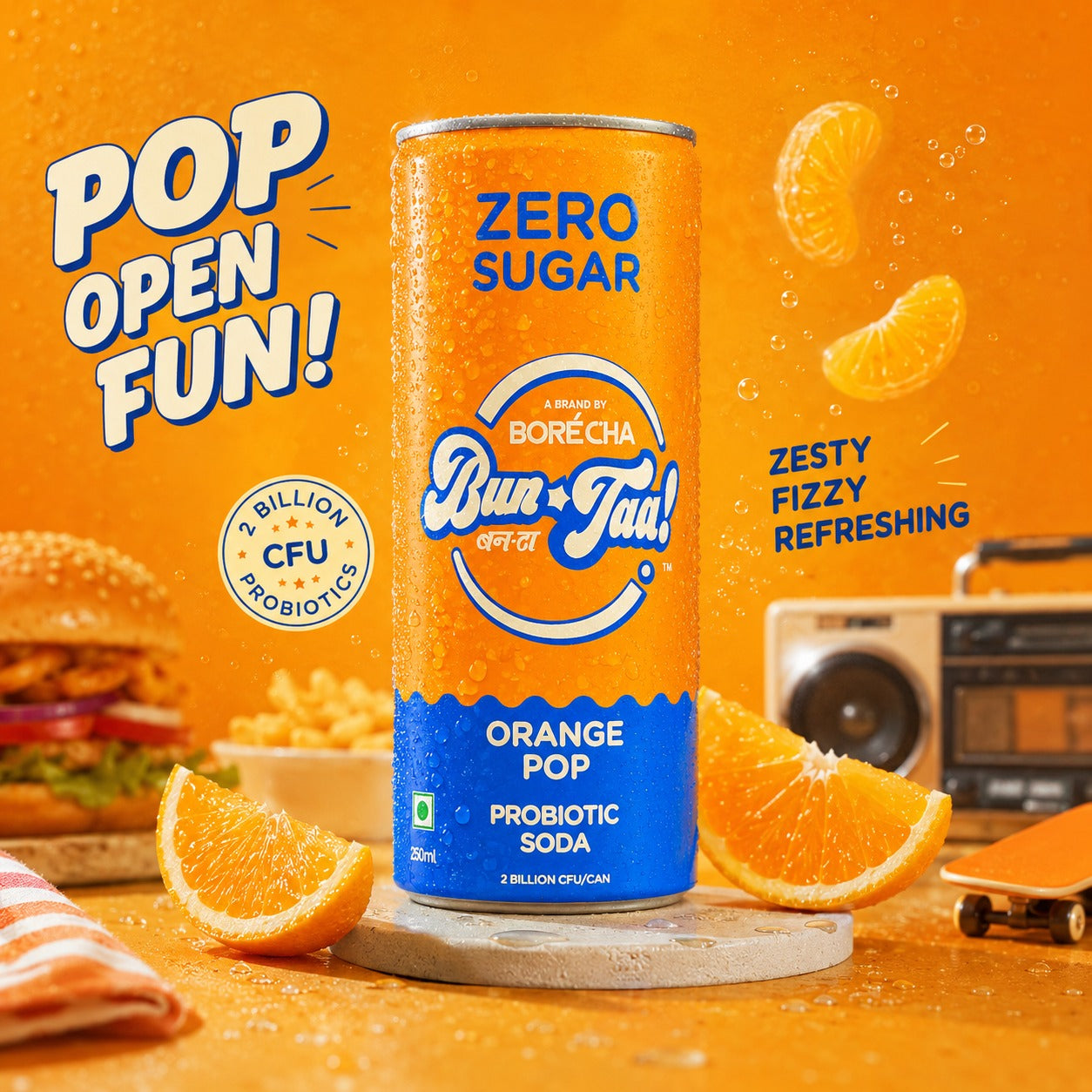 Bun-Taa! Zero Sugar Orange Pop