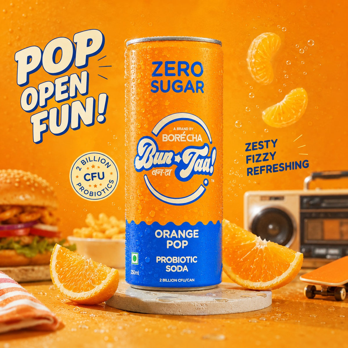 Bun-Taa! Zero Sugar Orange Pop x1